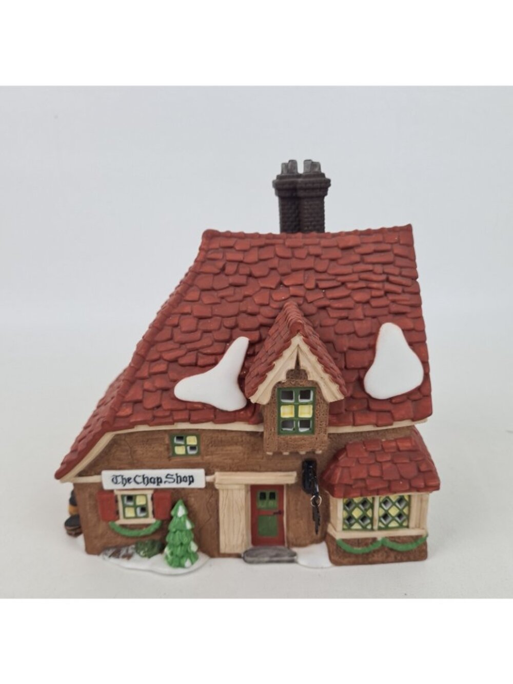 Department 56 "The Chop Shop" 58331 Christmas Dickens Village Building Vntg